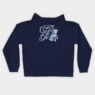 Monogram B Custom Unicorn Kids Hoodie